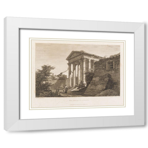 CWFs Antiquities of Pola, Ruins II White Modern Wood Framed Art Print with Double Matting by Unknown