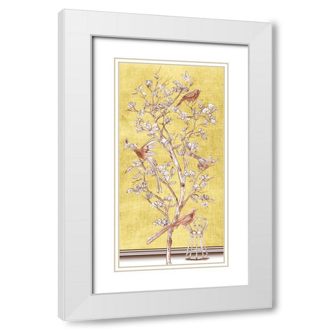 Nature in Autumn II White Modern Wood Framed Art Print with Double Matting by Wang, Melissa