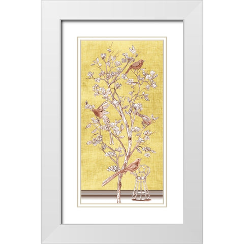 Nature in Autumn II White Modern Wood Framed Art Print with Double Matting by Wang, Melissa