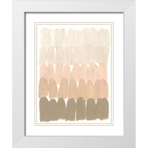 Earth Tone Swatch I White Modern Wood Framed Art Print with Double Matting by Vess, June Erica