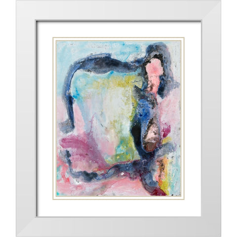 Prism Mirror I White Modern Wood Framed Art Print with Double Matting by Willett, Michael