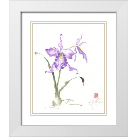 Kingly Stance I White Modern Wood Framed Art Print with Double Matting by Rae, Nan
