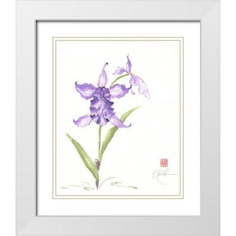 Kingly Stance II White Modern Wood Framed Art Print with Double Matting by Rae, Nan