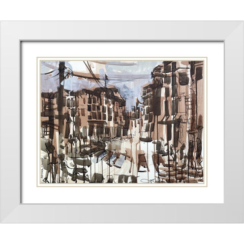Portland Maine I White Modern Wood Framed Art Print with Double Matting by Ferrell, Erin McGee