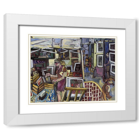 The Art Show White Modern Wood Framed Art Print with Double Matting by Ferrell, Erin McGee