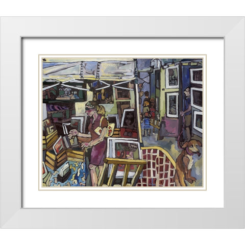 The Art Show White Modern Wood Framed Art Print with Double Matting by Ferrell, Erin McGee
