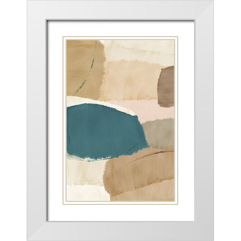 Rhythm and Flow I White Modern Wood Framed Art Print with Double Matting by Kouta, Flora