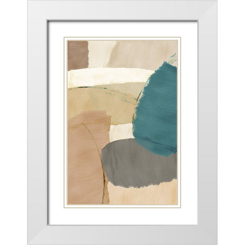 Rhythm and Flow II White Modern Wood Framed Art Print with Double Matting by Kouta, Flora