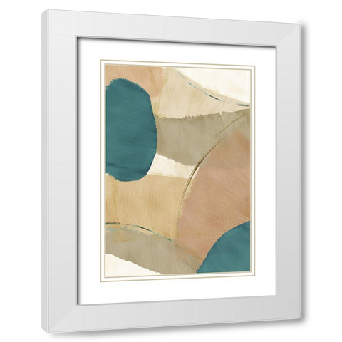 Rhythm and Flow III White Modern Wood Framed Art Print with Double Matting by Kouta, Flora