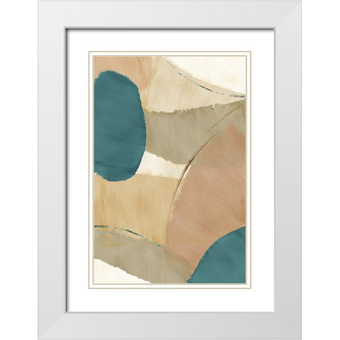 Rhythm and Flow III White Modern Wood Framed Art Print with Double Matting by Kouta, Flora
