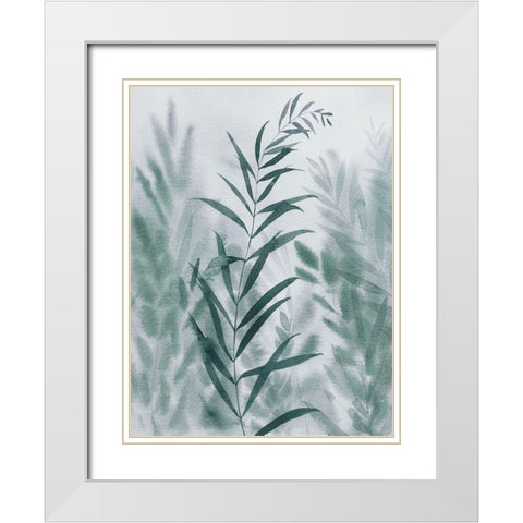 Blue by the River II White Modern Wood Framed Art Print with Double Matting by Popp, Grace