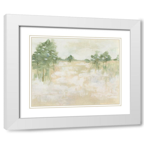 Soft Focus Field I White Modern Wood Framed Art Print with Double Matting by Vess, June Erica