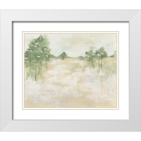 Soft Focus Field I White Modern Wood Framed Art Print with Double Matting by Vess, June Erica