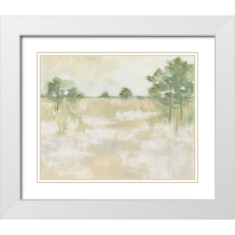 Soft Focus Field II White Modern Wood Framed Art Print with Double Matting by Vess, June Erica