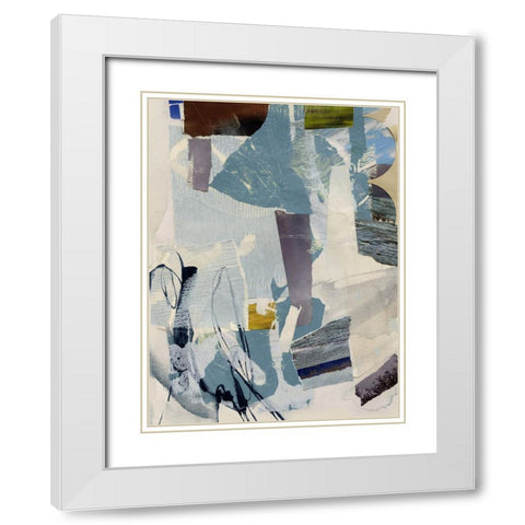 Cache Collage I White Modern Wood Framed Art Print with Double Matting by Barnes, Victoria