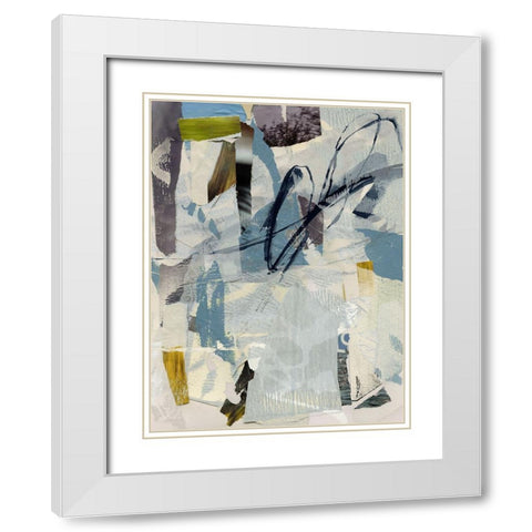 Cache Collage II White Modern Wood Framed Art Print with Double Matting by Barnes, Victoria