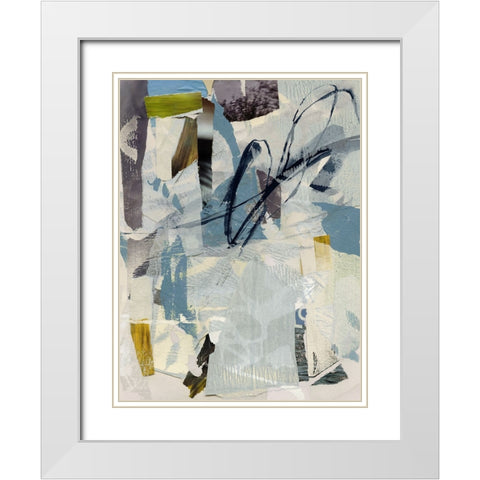 Cache Collage II White Modern Wood Framed Art Print with Double Matting by Barnes, Victoria