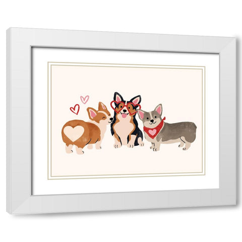 Little Legs Big Heart VIII White Modern Wood Framed Art Print with Double Matting by Barnes, Victoria