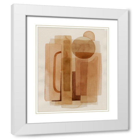 Quilt of Arches II White Modern Wood Framed Art Print with Double Matting by Popp, Grace