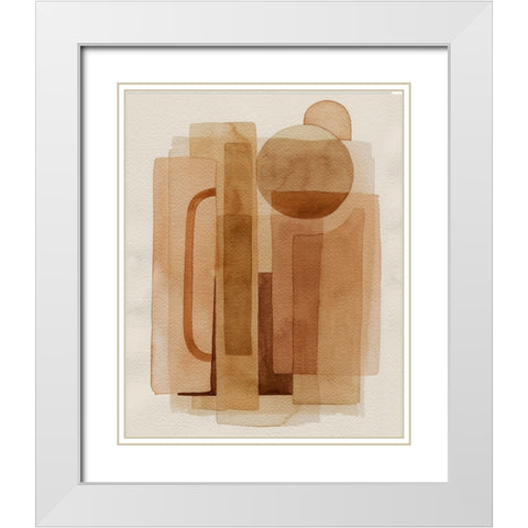 Quilt of Arches II White Modern Wood Framed Art Print with Double Matting by Popp, Grace