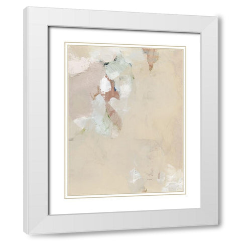 Muted Pastel I White Modern Wood Framed Art Print with Double Matting by Barnes, Victoria