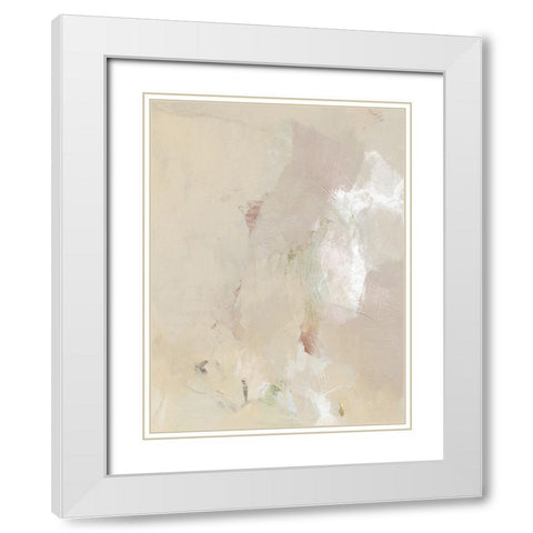 Muted Pastel II White Modern Wood Framed Art Print with Double Matting by Barnes, Victoria