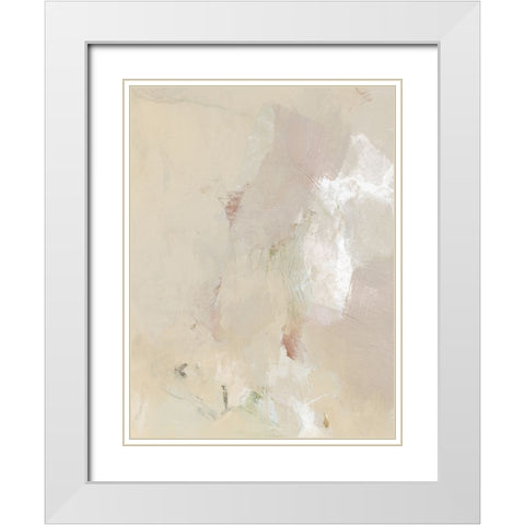 Muted Pastel II White Modern Wood Framed Art Print with Double Matting by Barnes, Victoria