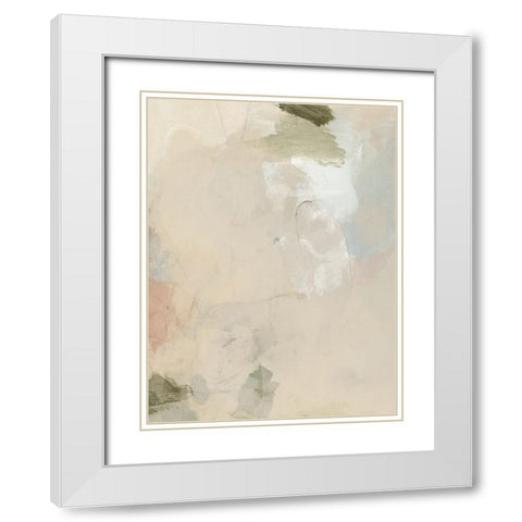 Muted Pastel III White Modern Wood Framed Art Print with Double Matting by Barnes, Victoria