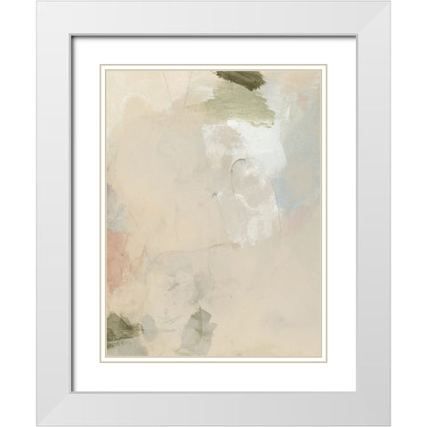 Muted Pastel III White Modern Wood Framed Art Print with Double Matting by Barnes, Victoria