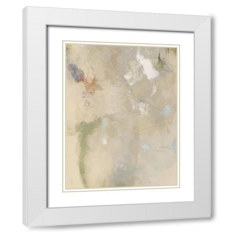 Muted Pastel IV White Modern Wood Framed Art Print with Double Matting by Barnes, Victoria