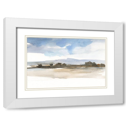 Foggy Mountain Vista II White Modern Wood Framed Art Print with Double Matting by Harper, Ethan