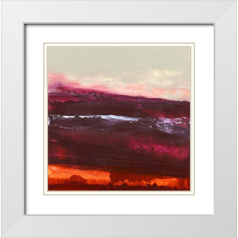 Enchant II White Modern Wood Framed Art Print with Double Matting by Gordon, Sharon