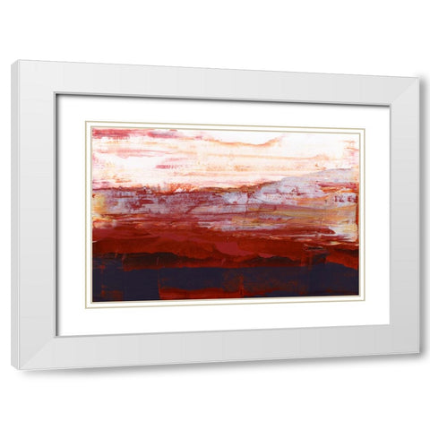 Summerset II White Modern Wood Framed Art Print with Double Matting by Gordon, Sharon