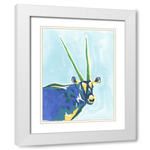 Savannah Pop I White Modern Wood Framed Art Print with Double Matting by Vess, June Erica