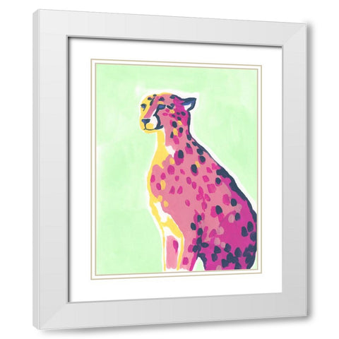 Savannah Pop II White Modern Wood Framed Art Print with Double Matting by Vess, June Erica