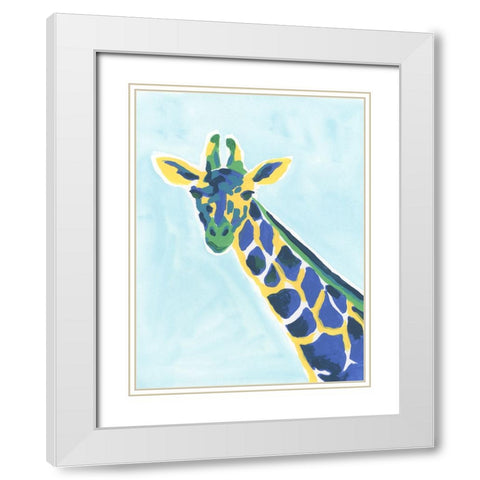 Savannah Pop IV White Modern Wood Framed Art Print with Double Matting by Vess, June Erica