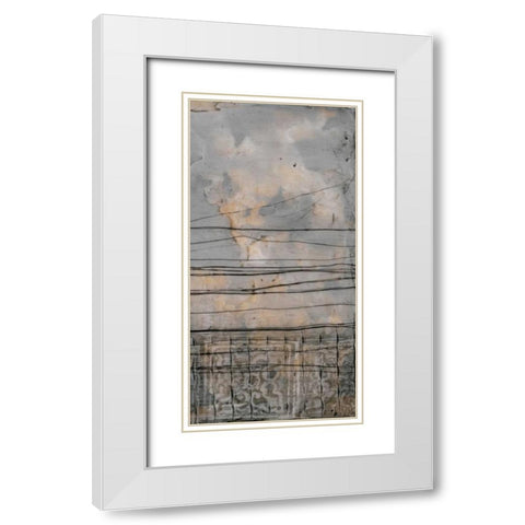 Subtle Symphony II White Modern Wood Framed Art Print with Double Matting by Goldberger, Jennifer