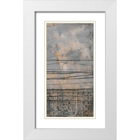 Subtle Symphony II White Modern Wood Framed Art Print with Double Matting by Goldberger, Jennifer