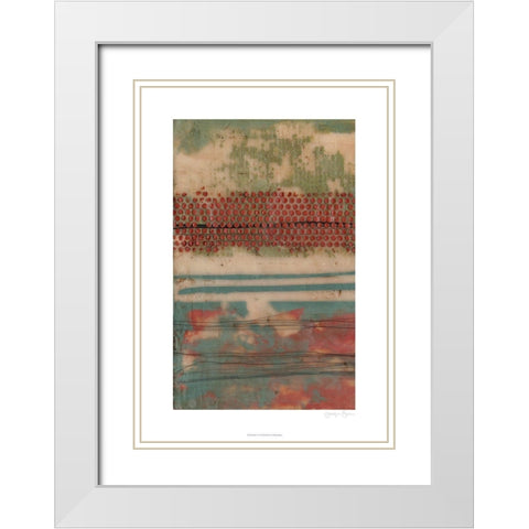 Undulate I White Modern Wood Framed Art Print with Double Matting by Goldberger, Jennifer