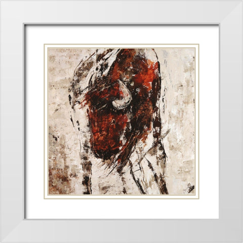 American West White Modern Wood Framed Art Print with Double Matting by Maas, Jodi