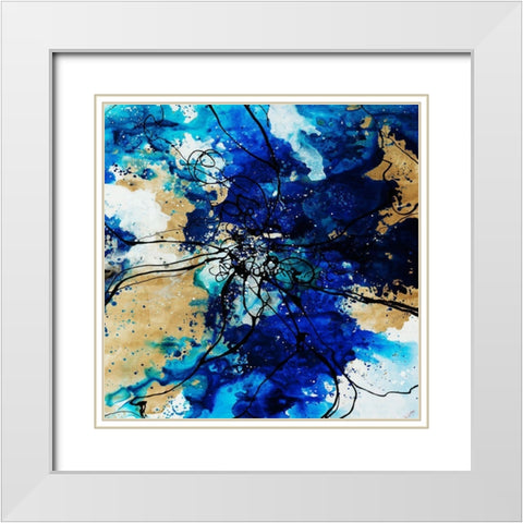 Allure I White Modern Wood Framed Art Print with Double Matting by Drotar, Rikki