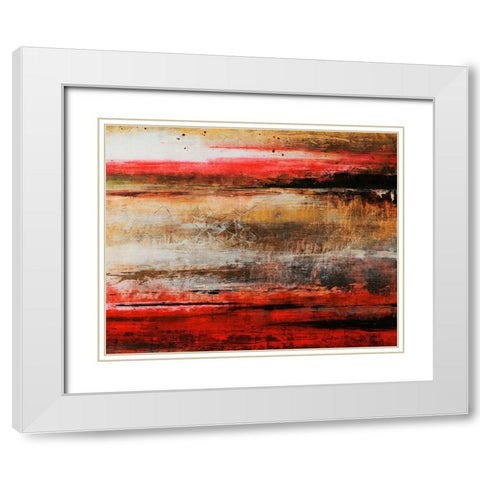 Art Zero I White Modern Wood Framed Art Print with Double Matting by Douglass, Farrell