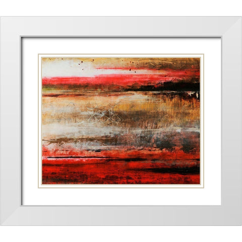 Art Zero I White Modern Wood Framed Art Print with Double Matting by Douglass, Farrell