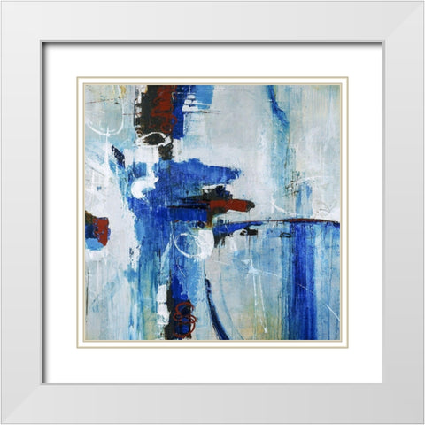 Harbinger White Modern Wood Framed Art Print with Double Matting by Schicker, Joshua