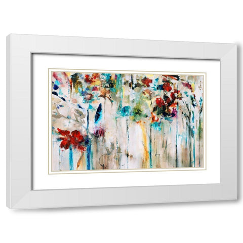 Honeybee Bait White Modern Wood Framed Art Print with Double Matting by Maas, Jodi