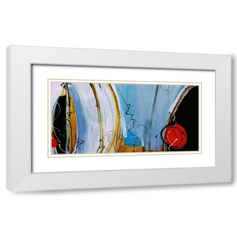 Playground Pops White Modern Wood Framed Art Print with Double Matting by Douglass, Farrell