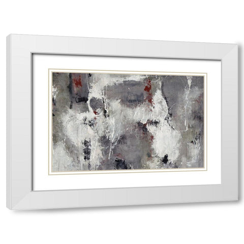 Labyrinthine White Modern Wood Framed Art Print with Double Matting by Schicker, Joshua