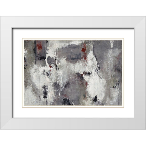 Labyrinthine White Modern Wood Framed Art Print with Double Matting by Schicker, Joshua