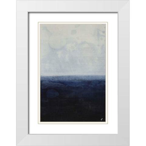 Ocean Wash White Modern Wood Framed Art Print with Double Matting by Estes, Tyson