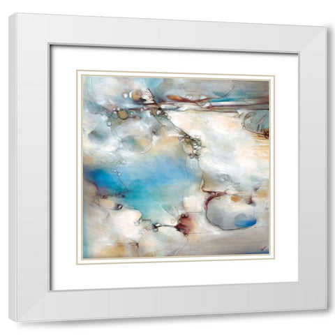 Standing Still In Motion White Modern Wood Framed Art Print with Double Matting by Drotar, Rikki